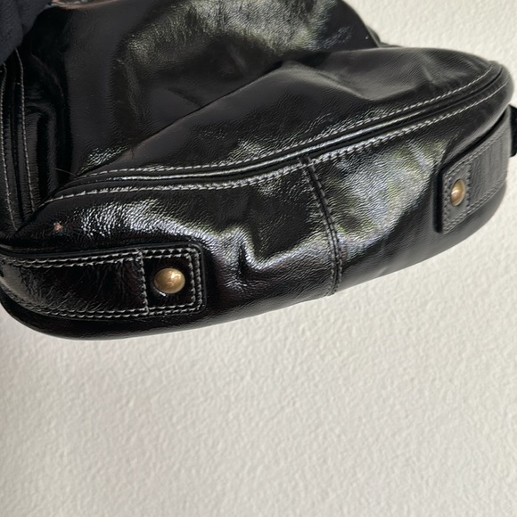 Coach black patent bag like new - Picture 8 of 13